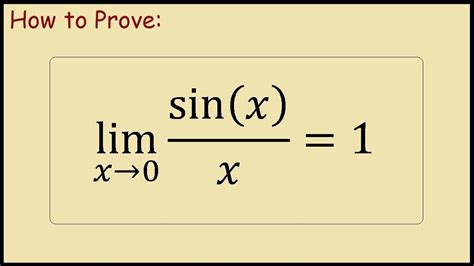 lim sinx/x